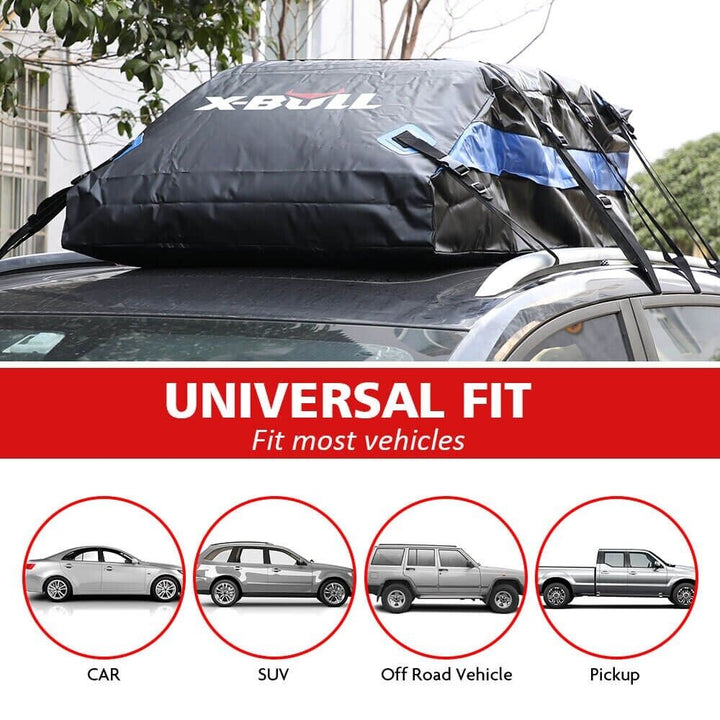 X-BULL Waterproof Car Roof Top Rack Carrier ravel Cargo Luggage Cube Bag Travel 425L / 595LL