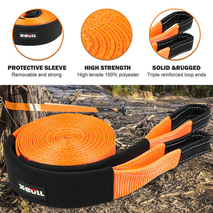 X-BULL Recovery Kit - Basic Kit 2 with Recovery Tracks Gen 3.0 Boards Snatch Strap Off Road 4WD