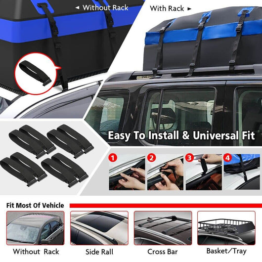 X-BULL Waterproof Car Roof Top Rack Carrier ravel Cargo Luggage Cube Bag Travel 425L / 595LL