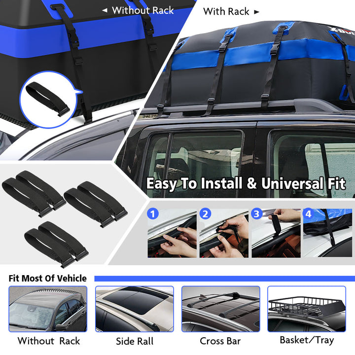 X-BULL Waterproof Car Roof Top Rack Carrier ravel Cargo Luggage Cube Bag Travel 425L / 595LL