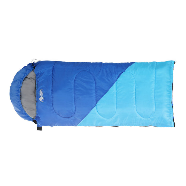 Sleeping Bag Kids Instant Camping Hiking 136cm Double zippers with Carry Bag Lightweight