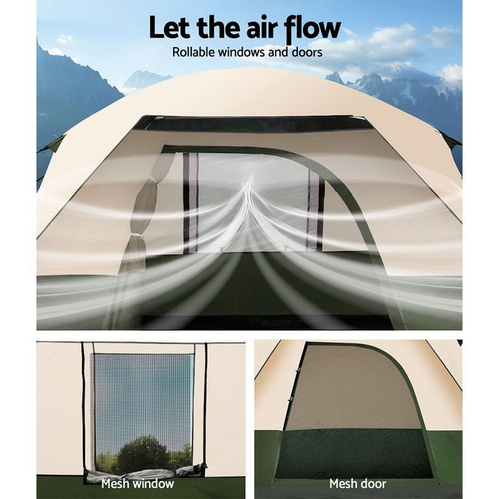 Weisshorn Family Tent 4-12 Person Pop Up Camping Dome Tent