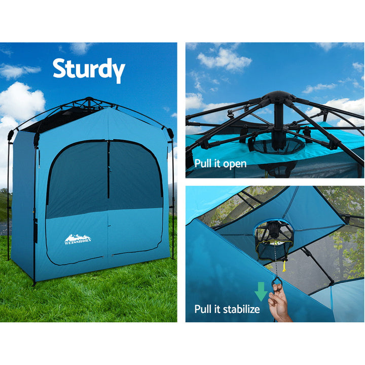 Weisshorn Camping Shower&Toilet Pop Up Tent 2-3 Preson/Single