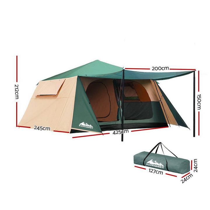 Weisshorn Family Tent 4-12 Person Pop Up Camping Dome Tent