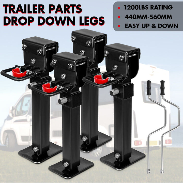 X-BULL-Drop-Down-Legs-440MM-560MM-Trailer-Steel-Legs-Caravan-Corner-1200LBS-Black