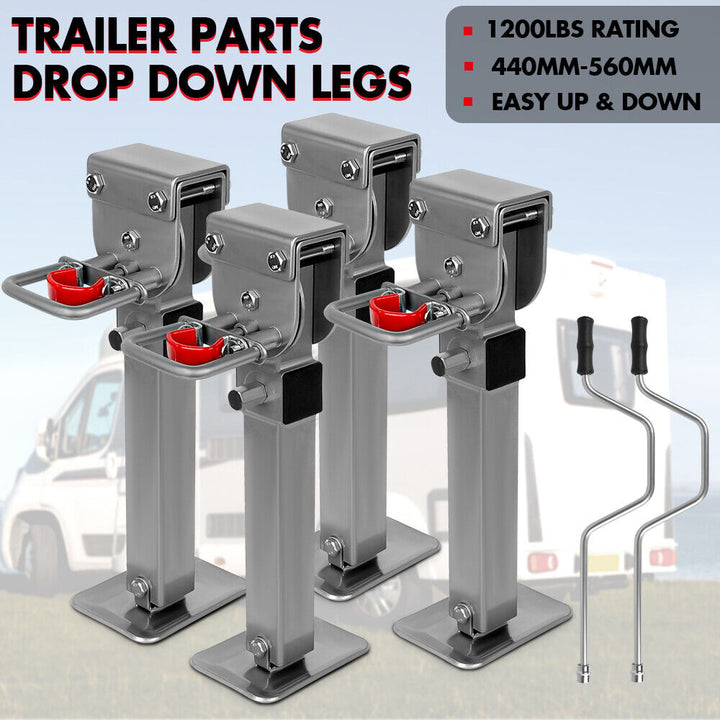 X-BULL-Drop-Down-Legs-440MM-560MM-Trailer-Steel-Legs-Caravan-Corner-1200LBS-Silver