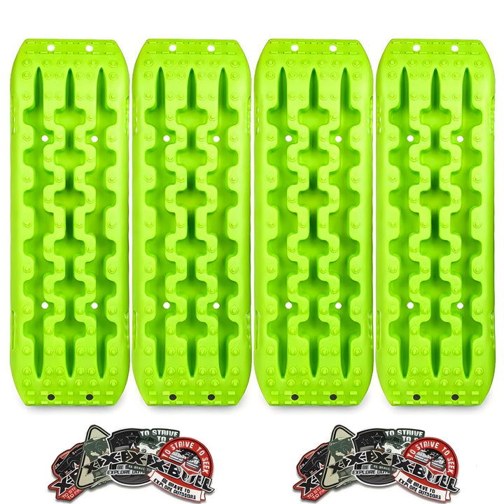 X-BULL-Gen-2.0-Recovery-Tracks-Sand-Track-Mud-Snow-10T-2-Pairs-4PC-4WD-4X4-GREEN