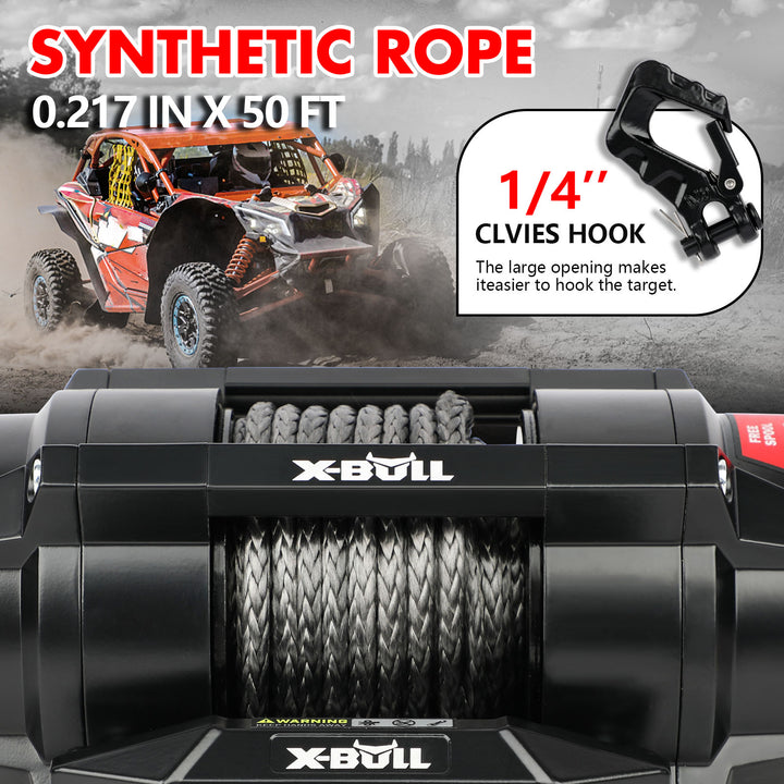 x-bull-electric-winch-5000lbs-12v-15.2m-synthetic-rope-wireless-atv-utv-4wd-boat