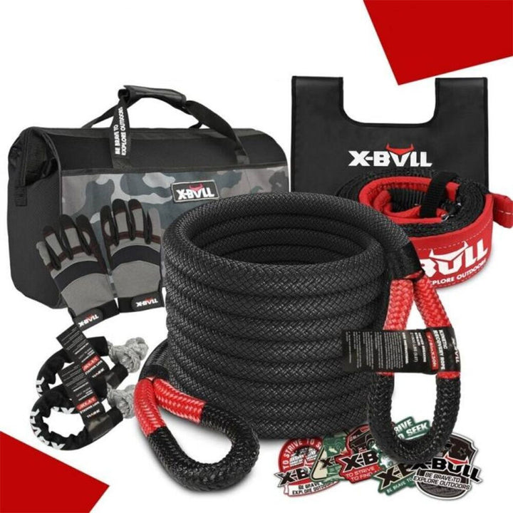 X-BULL Winch Recovery Kit New 13PCS with Recovery tracks Gen 3.0 Boards Snatch Strap Off Road 4WD Kinetic Recovery Rope Damper