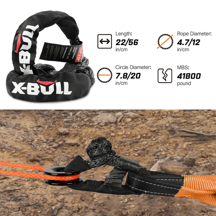 X-BULL Recovery Kit - Basic Kit 2 with Recovery Tracks Gen 2.0 Boards Snatch Strap Off Road 4WD