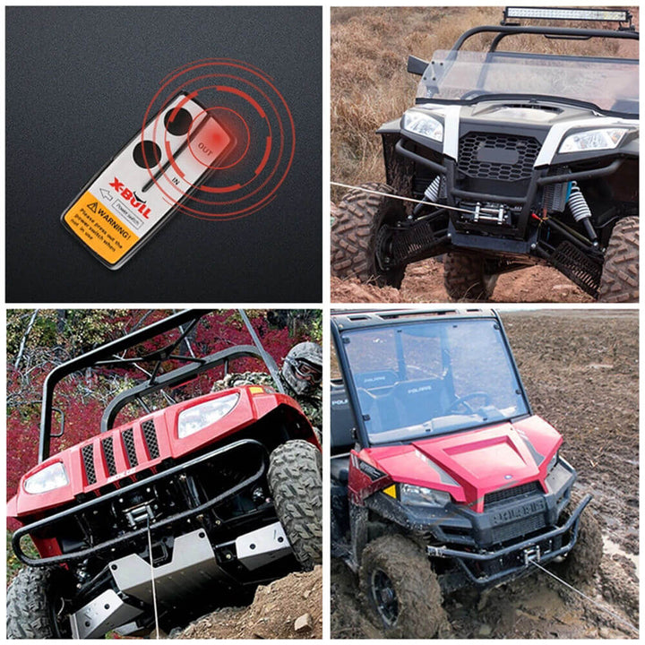 X-BULL 2x Wireless Winch Remote Control 12V 150ft Handset Switch 4wd