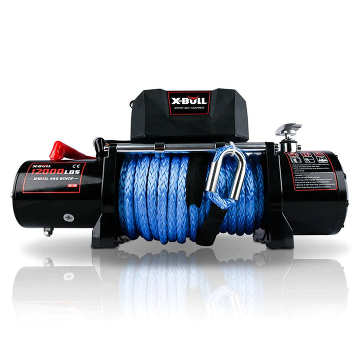 X-BULL Electric Winch 12000LBS Synthetic Rope 12V 26M Wireless Remote 4WD 4x4