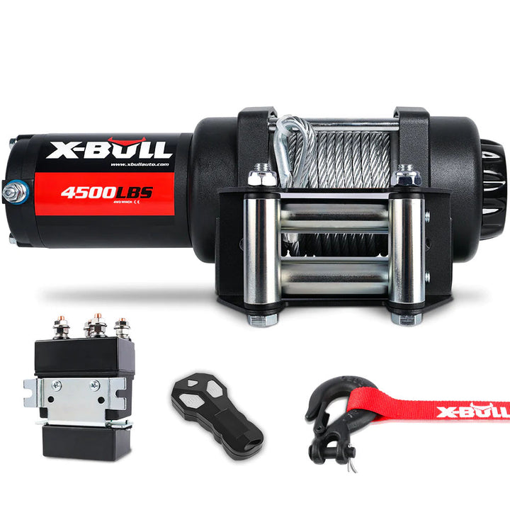 X-BULL Electric Winch 4500LBS/2041KG Steel Cable Wireless Remote Boat ATV 4WD