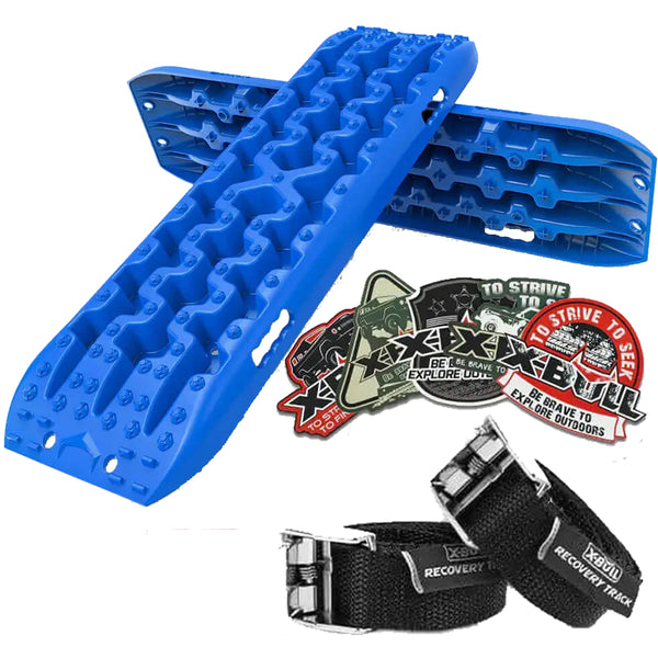 X-BULL KIT1 Recovery tracks GEN3.0 Boards Sand 10T 4WD trucks Snow tracks--Blue