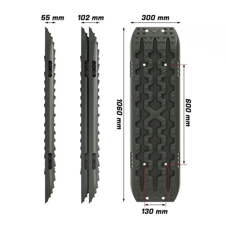 X-BULL Recovery Tracks Gen 3.0 Sand Track Mud Snow 10T 2 Pairs 4PC 4WD 4X4