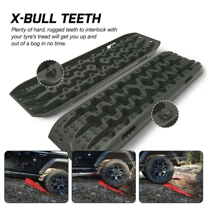 X-BULL Recovery Tracks Gen 3.0 Sand Track Mud Snow 10T 2 Pairs 4PC 4WD 4X4