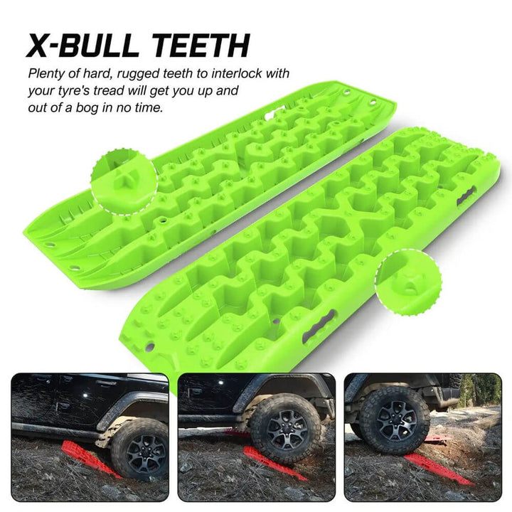 X-BULL Recovery Tracks Gen 3.0 Sand Track Mud Snow 10T 2 Pairs 4PC 4WD 4X4