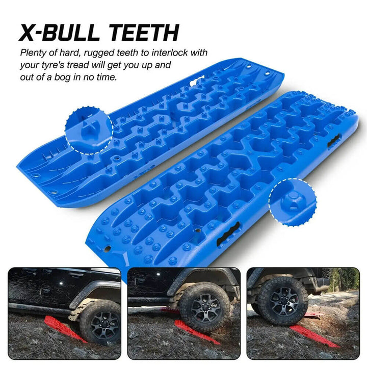 X-BULL Recovery Tracks Gen 3.0 Sand Track Mud Snow 10T 2 Pairs 4PC 4WD 4X4