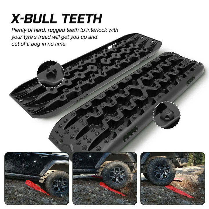 X-BULL Recovery Tracks Gen 3.0 Sand Track Mud Snow 10T 2 Pairs 4PC 4WD 4X4