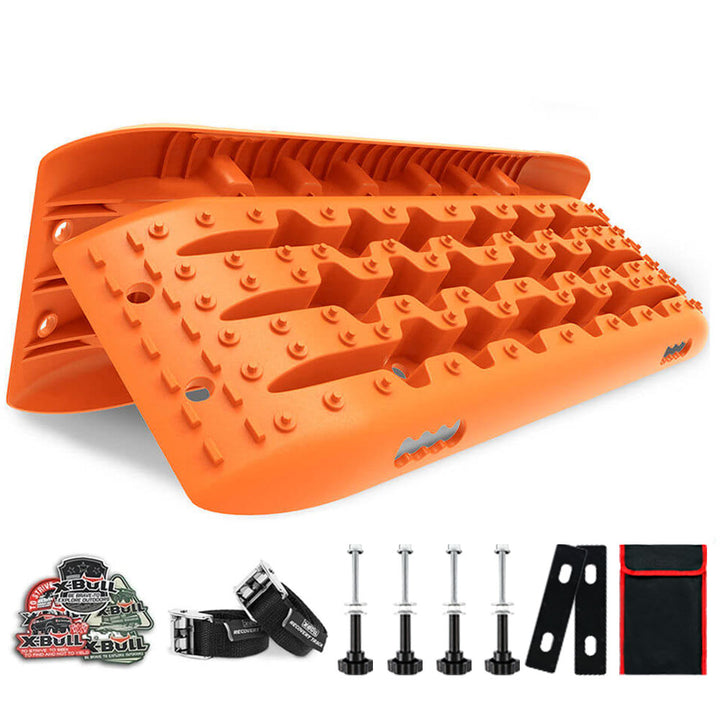 X-BULL Recovery tracks Gen 2.0 Sand Trucks Offroad With 4PCS Mounting Pins 4WD - orange