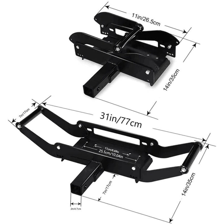 X-BULL Winch Mounting Plate Cradle 8000-14500 Bar Bracket Mount 4WD Bull Truck Trailer