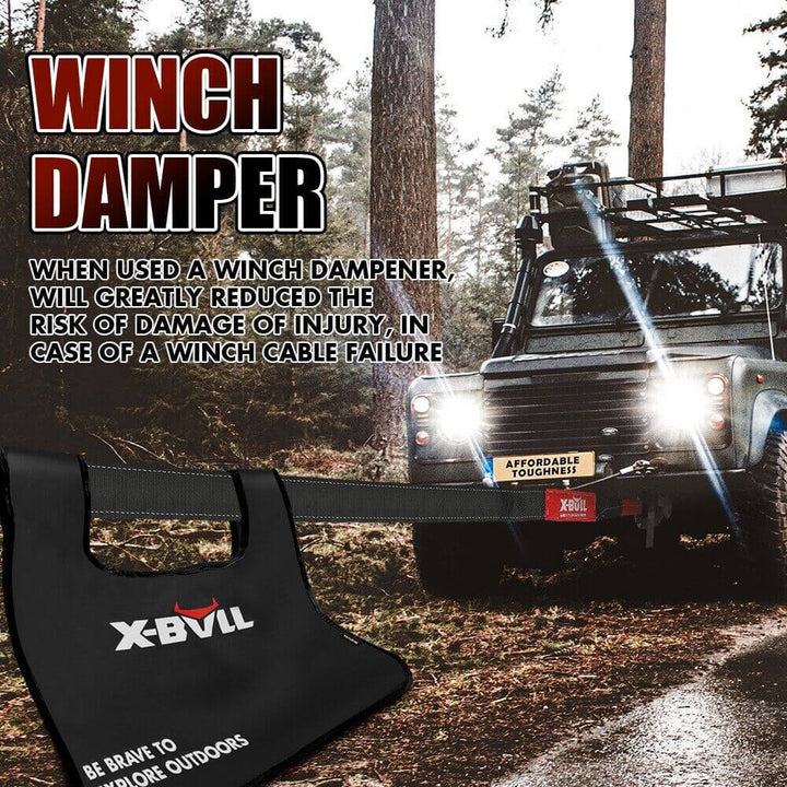 X-BULL Winch Recovery Kit New 13PCS 4WD Pack Off Road Snatch Strap