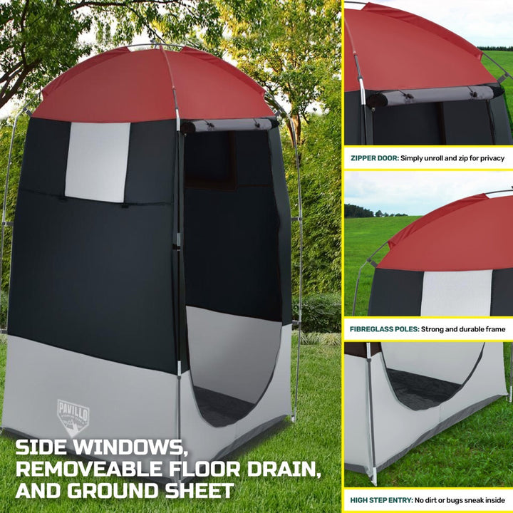 Weisshorn Camping Shower&Toilet Pop Up Tent 2-3 Preson/Single